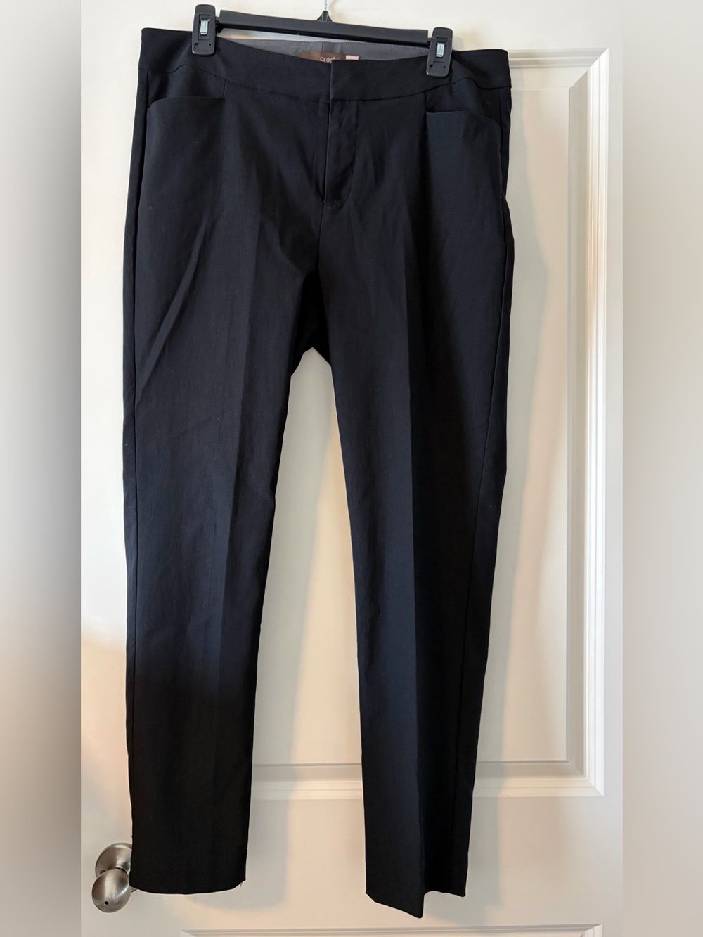 crosby. Women’s Black Tailored Slim Dress Pants